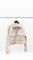 Giacca Cropped Urban - Panna