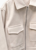 Giacca Cropped Urban - Panna