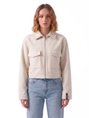 Giacca Cropped Urban - Panna