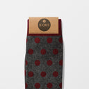 DOTS4 BORDEAUX-GRIGIO CALDO COTONE AL POLPACCIO