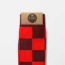 SCACCHI CALZA AL POLPACCIO ROSSO-MARRONE