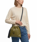 SOFT BAG MINI /  borsa con coulisse / olive