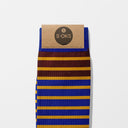 RIGHE NEW CALZA CAVIGLIA BLU-GIALLO-MARRONE