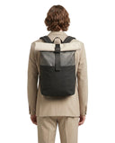 ZAINO / backpack roll / model 03  / bl+gr+wh