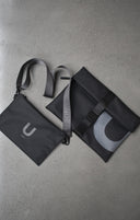 KIT BUSINESS / POCHETTE LARGE + POCHETTE medium + TRACOLLA/ black