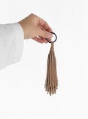 CHARM / pendente frange / marrone
