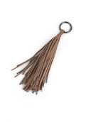 CHARM / pendente frange / marrone