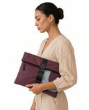 POCHETTE LARGE / laptop case 13" / bordeaux+blue