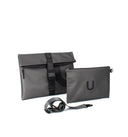 KIT business POCHETTE LARGE + POCHETTE medium +TRACOLLA / grey