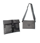 KIT business POCHETTE LARGE + POCHETTE medium +TRACOLLA / grey