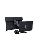 KIT BUSINESS / POCHETTE LARGE + POCHETTE medium + TRACOLLA/ black