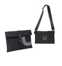KIT BUSINESS / POCHETTE LARGE + POCHETTE medium + TRACOLLA/ black