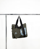 KIT weekend / TOTE bag travel + POCHETTE medium / green