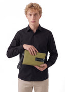 POCHETTE MEDIUM / label / clay green