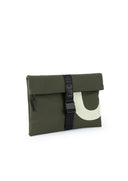 POCHETTE LARGE / laptop case 13" / green+cream / 13"