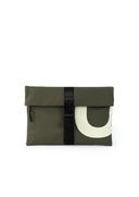 POCHETTE LARGE / laptop case 13" / green+cream / 13"